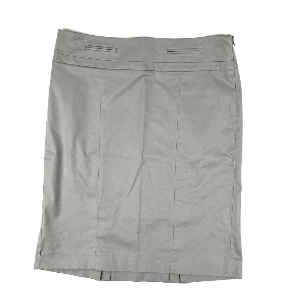 LOFT Pencil Skirt Knee-Length Stretch Office Business Career Gray Sz. 4